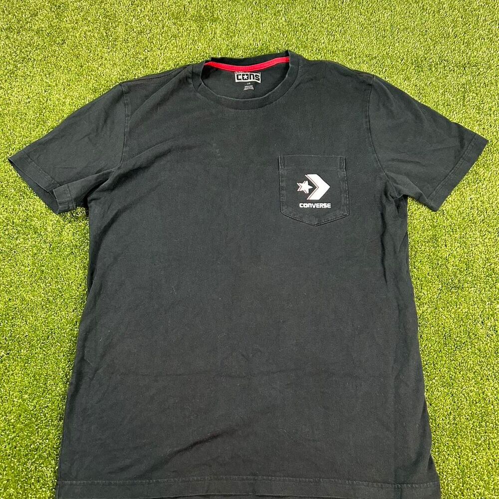 Converse Men's Black and Navy T-shirt